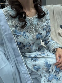 Image 6 of blue georgette