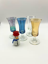 Small Harlequin Lustre Schooners