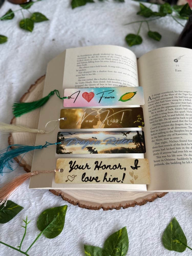 Image of Bookmarks with bookish sayings
