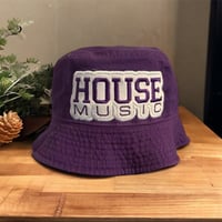 Embroidered HOUSE MUSIC Bucket Hat - Purple