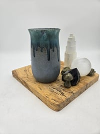 Image 2 of Blue Drip Vase Medium