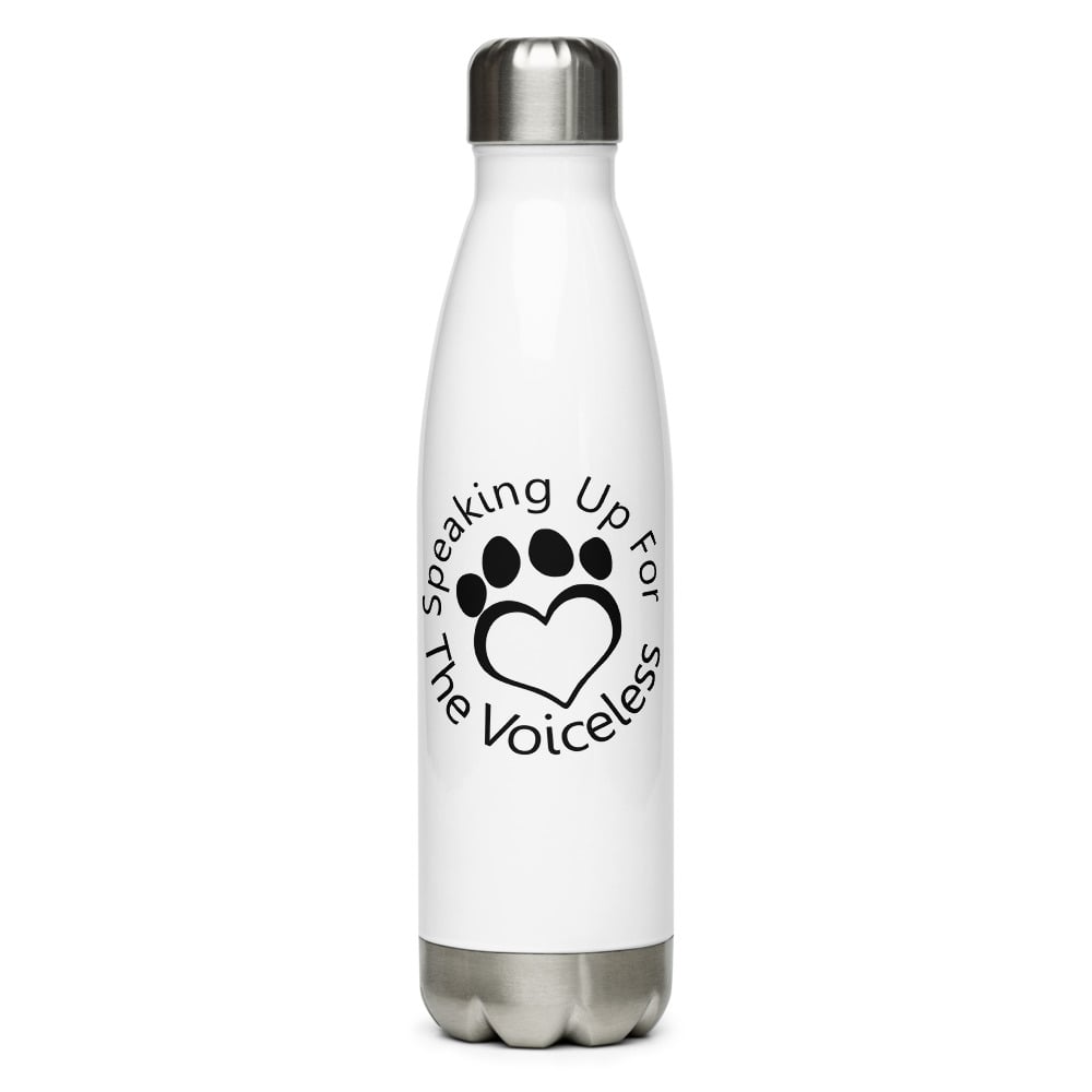 Image of Stainless Steel Water Bottle - B/W