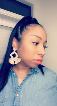 Image 1 of Tabitha Beaded Tassel earrings