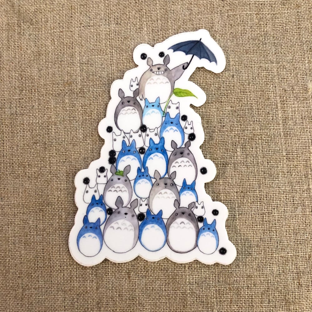 Image of totoro pile sticker *VERY LOW STOCK*