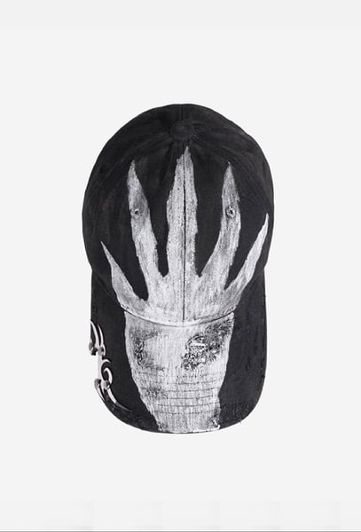 Image of MASSTAK - Devil Hand Tribal Cap (Black)