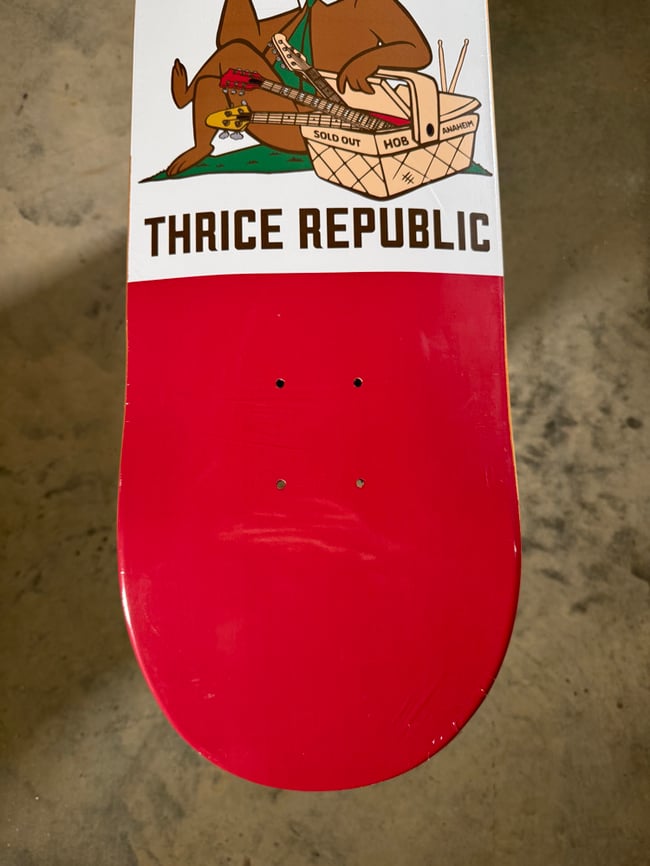 Thrice skateboard - Thrice Republic Houseof Blues 10.30.21
