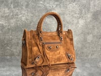 Image 9 of Balenciagà Suede City Bag