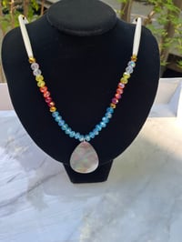 Blue Tear Drop Necklace 