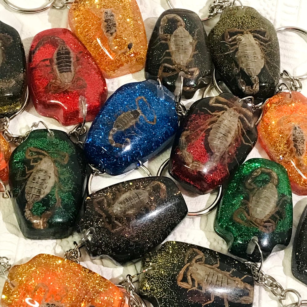 Scorpion Glitter Keychain