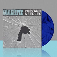 Image 3 of Pins and Needles Vinyl (Blue with Black Swirl)