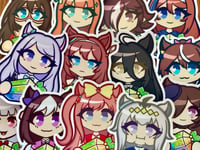Image 1 of (IN STOCK) Umamusume 3in Carat Vinyl Stickers