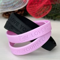 Image 2 of ALL 16 Tattd “love yourself” silicone wristbands