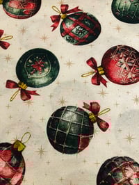 Image 3 of Hule Loneta Resinada - Navidad/Bolas - 6€/m