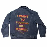 Image 3 of 1 of 1 XL LEVIS sherpa lined denim Trucker jacket