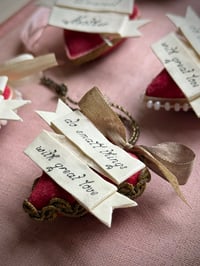Image 9 of Spun Cotton Heart Ornaments