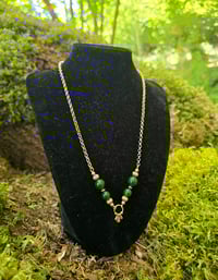 Image 3 of Jade and Gold Necklace
