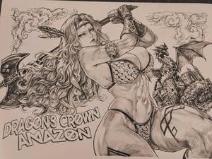 Image of Original Art : Dragon Crown - Amazon // Hyde Zhang