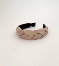 Image 1 of Juliette Satin Hairband / Light Mocha
