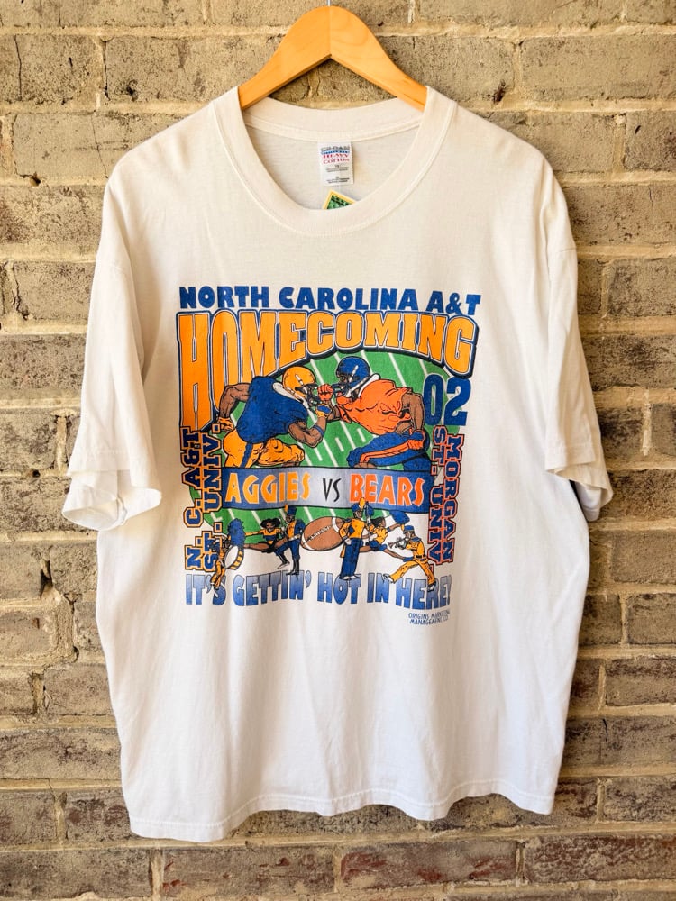 Image of 2002 North Carolina A&T State University Vs. Morgan State University Homecoming Tee, SIZE: XL