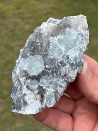 Image 7 of Fluorite On Druzy Quartz Matrix #2620