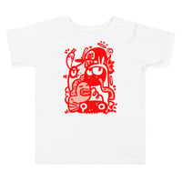 Image 2 of T SHIRT: TODDLER - "FUNKY RED"