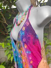 Image 5 of Mykonos tie dye jewelled jumpsuit - rainbow jewel