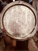 Image 1 of Antique Brass Egyptian Plate 2
