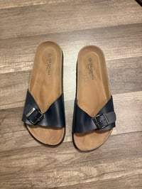 Navy blue sandals 