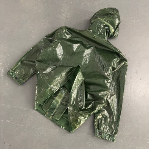 Image of 1992 / 1993 Stone Island Glazed Silk Toffee Wrapper jacket, size XXL
