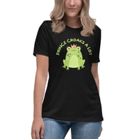 Image 5 of Women's Relaxed T-Shirt,  Prince Croaks a Lot T-Shirt | Funny Frog Pun Graphic Tee