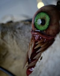 Image 5 of Twisted tongue pendant, Green Glow, ooak