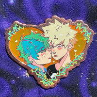 Image 2 of IruAzz and BakuDeku Heart Pins