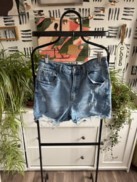 Image 1 of Fashion Nova denim stretch distressed jeans 