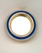 Image of Modernist Mirror White/Sorrento Blue/Gold leaf 