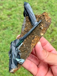 Image 15 of Vivianite & Ludlamite on Matrix Specimen |Brazil #2860