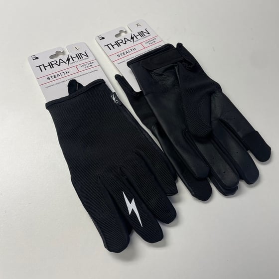 Image of Thrashin Supply Stealth Leather Palm Gloves