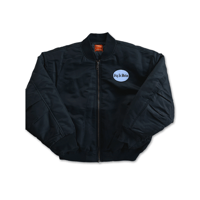 Black Nylon Bomber Jacket
