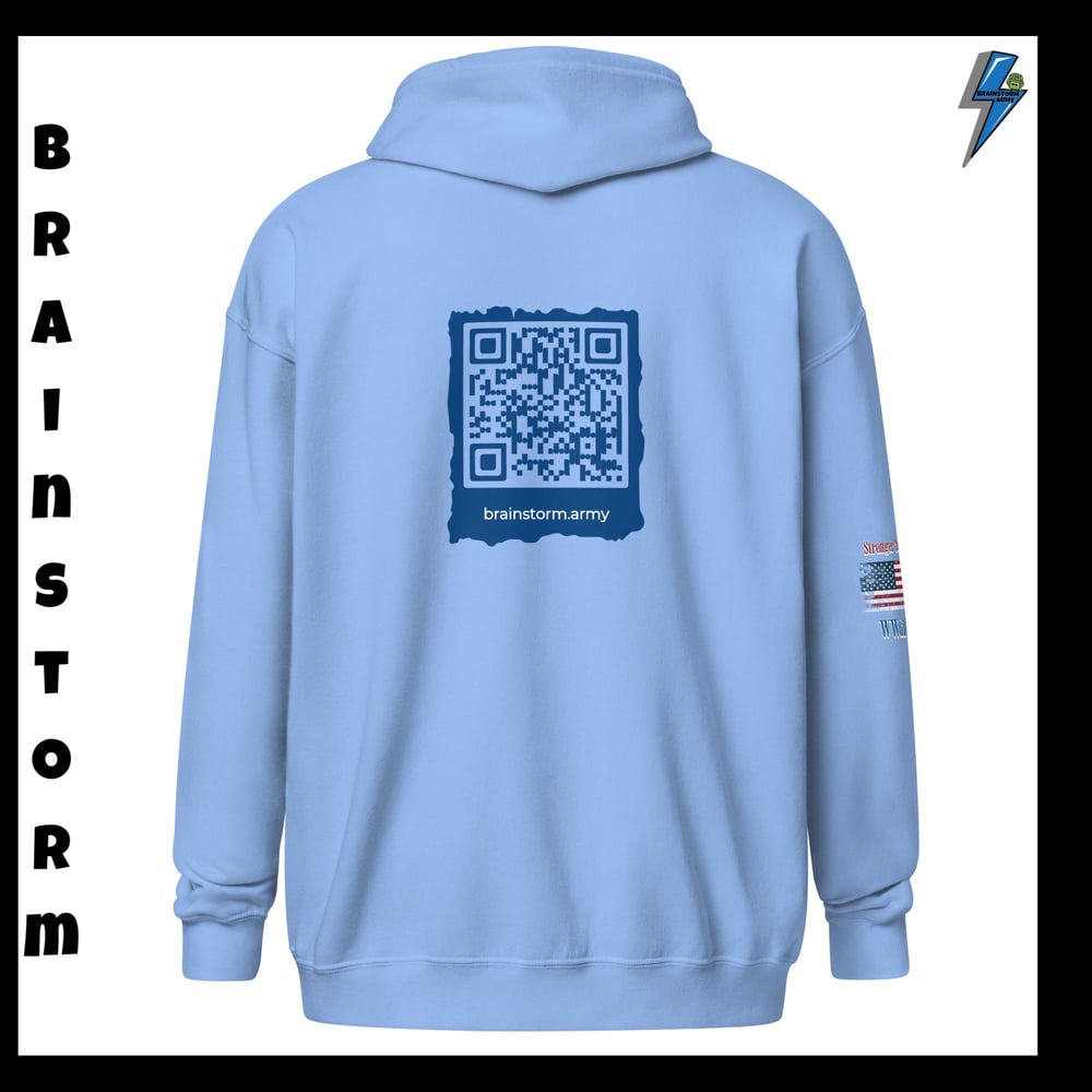 Brainstorm Army zip hoodie