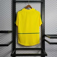 Image 2 of Brazil Retro 2002 World Cup Home Jersey