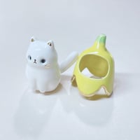 Image 3 of Banana Cat Ceramic Figurine 3 