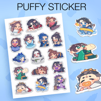 [September] Baby glossy puffy sticker sheet