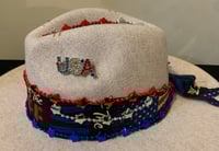 Image 3 of 4th Of July Fedora Wide Brim Hat