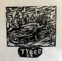 Image 11 of Savannah tourism  16x16  block print