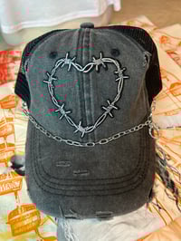 Image 2 of Bichota Distressed Black Cap 