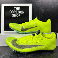 Image 1 of NIKE ZOOM SUPERFLY ELITE 2 VOLT MINT FOAM WOMENS TRACK SPIKES SIZE 5.5 ATOMKNIT GREEN YELLOW NEW