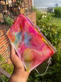 Image 3 of Handcrafted Resin Clutch Purse