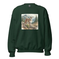 Image 1 of Mountain Lion Forest Unisex Sweatshirt