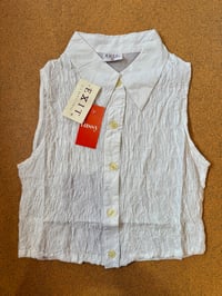 Image 1 of 90’s Cotton Seersucker Shirt M