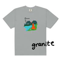 Image 3 of “Down to Fish” Unisex garment-dyed heavyweight t-shirt
