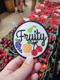 Fruity iron on patch